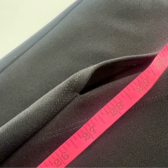 Abercrombie & Fitch Plunge V-Neck Midi Dress black Sz S - Picture 6 of 10